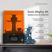 Printer 3D Resin LCD Phrozen Sonic Mighty 8K, Layar Mono 10.1''  Ukuran Besar 218*123*235mm untuk Pencetakan Gigi & Model