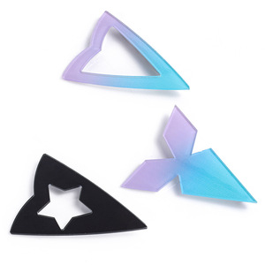 The Main Saint Darcy's Horse Girl Abricot Eye Cos Hairpin Accessoire cheveux dégradé bleu et rose Acrylique Headpiece <span class=keywords><strong>Pretty</strong></span> <span class=keywords><strong>Derby</strong></span> - Product Image 2