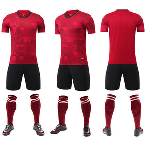 Kaos Sepak Bola Gaya Turnamen Jersey Sepak Bola Pakaian Latihan Kustom Bernapas Cepat Kering 100% Poliester - Product Image 3