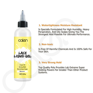 <span class=keywords><strong>Gel</strong></span> Líquido para Cabello con Aroma a Plátano, 200 ml, Fórmula Mejorada, Marca Privada, Resistente al Agua y al Sudor, Ingredientes Naturales, Fijación Extrema - Product Image 4