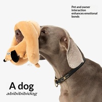 Jouet en peluche flexible pour chien Teckel, interactif et couineur, résistant aux morsures, pour chiens de taille moyenne à grande