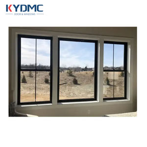 Vetro scorrevole americano in bianco e nero griglia in vinile doppio appeso in pvc <span class=keywords><strong>finestre</strong></span> e porte in alluminio casa <span class=keywords><strong>finestre</strong></span> - Product Image 1