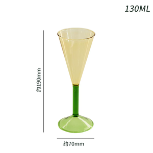 <span class=keywords><strong>Verres</strong></span> <span class=keywords><strong>à</strong></span> <span class=keywords><strong>vin</strong></span> sur <span class=keywords><strong>pied</strong></span> haut en verre borosilicate de style américain, en forme de sablier, colorés et personnalisables, pour la vente en gros et les fêtes - Product Image 3