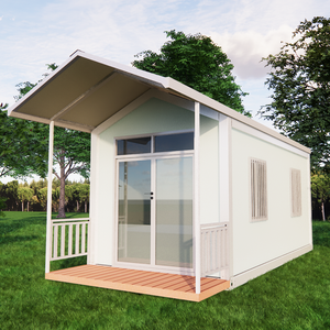 Casa Contenedor Diminuta de 20 Pies para Hotel Portátil, Casa Móvil Prefabricada Modular para Turistas con Balcón en el Techo - Product Image 4