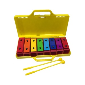 Precio de fábrica Gran regalo de cumpleaños para niños Glockenspiel Xilófono Orff instrumentos conjunto 8 <span class=keywords><strong>Notas</strong></span> Campanas resonadoras coloridas - Product Image 6