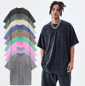T-<span class=keywords><strong>shirt</strong></span> d'été pour homme, sous-vêtement, manches courtes, coupe ajustée, coton, <span class=keywords><strong>vintage</strong></span>, tendance, uni, col rond, 200g - Product Image 1