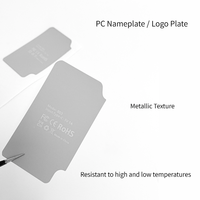 Plaque signalétique personnalisée en acrylique durable à impression sérigraphique simple face pour équipement électronique