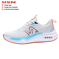 Chaussures de course pour hommes, respirantes, légères, baskets de sport, empeigne en mesh, amorti, entraînement quotidien, design confortable