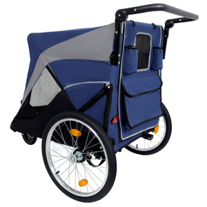 <span class=keywords><strong>Cochecito</strong></span> de perro plegable de alta resistencia, gran capacidad, para viajes al aire libre, carrito para mascotas, carrito de malla transpirable de tela Oxford - Product Image 5