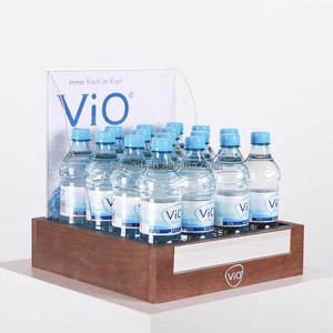 <strong>3</strong> <strong>Tier</strong> Wood <strong>Shelf</strong> Floor Standing Water Bottle Organizer Display Rack - Product Image 5