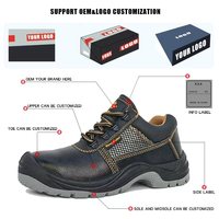 Chaussures de Sécurité Industrielles Basses pour Hommes Hiver, Bottes Imperméables avec Embout en Fer Anti-Choc Résistantes à l'Huile et à l'Eau pour le Travail de Construction