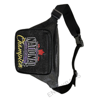 Pochette de maquillage personnalisée avec logo pailleté pour les pom-pom girls