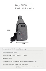 กระเป๋าคาดลำตัวไนลอนลำลองสำหรับผู้ชายขายดีที่สุดของ CCH Wholesale ปี 2026 - Product Image 6