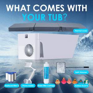 Bañera de Hielo Independiente con Enfriador Incorporado, Bañera de Inmersión Fría Todo en Uno para Terapia de Fitness de Cuerpo Completo - Product Image 6