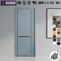 Porte intérieure en bois MDF moderne personnalisable EOKO pour les constructeurs, pour appartements, vente en gros