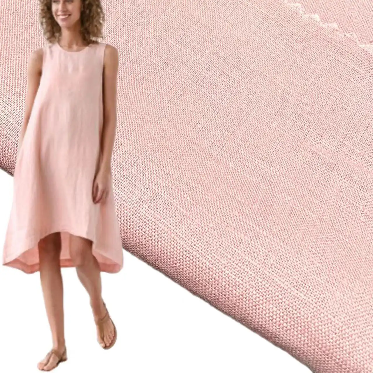 China manufacturer plain dye 165gsm hemp cotton linen blends fabric for dress shirts blouse