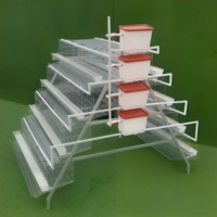 Système de cages compactes pour poules pondeuses avec réservoir de niveau d'eau visible, 3 niveaux, pour petites entreprises d'élevage, mangeoire à poulets