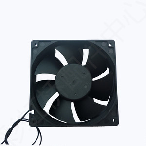 Ventilador Axial Eléctrico de CA 120x120x38 con Rodamiento de Manguito, 220V, para Refrigeración de Rack y Chasis, Aspas de Plástico, Negro, Hecho en China - Product Image 3