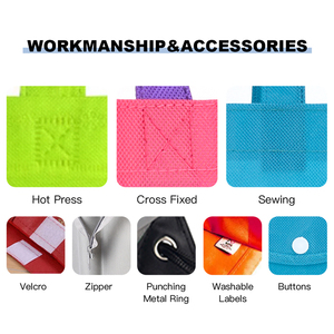 Sacs de courses promotionnels personnalisables en gros avec LOGO, pliables, imprimés laminés, non-tissés, pour vêtements et chaussures - Product Image 3