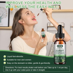 Gotas Líquidas de Guanábana Personalizadas, Extracto Líquido de Hoja de Guanábana para Reforzar el Sistema Inmunológico, Relajante, Amargo de Guanábana Líquido - Product Image 4