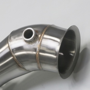 Made in China 89-76mm High Flow Stainless Steel AMG GLE63 Straight Downpipe Exhaust Pipes Heat Shield for Mercedes Benz W167 - Product Image 4