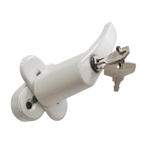Maniglia di trasmissione della finestra del PVC <span class=keywords><strong>con</strong></span> una Base rotonda ispessita che caratterizza un meccanismo di bloccaggio a doppia punta, viene <span class=keywords><strong>con</strong></span> una chiave - Product Image 3