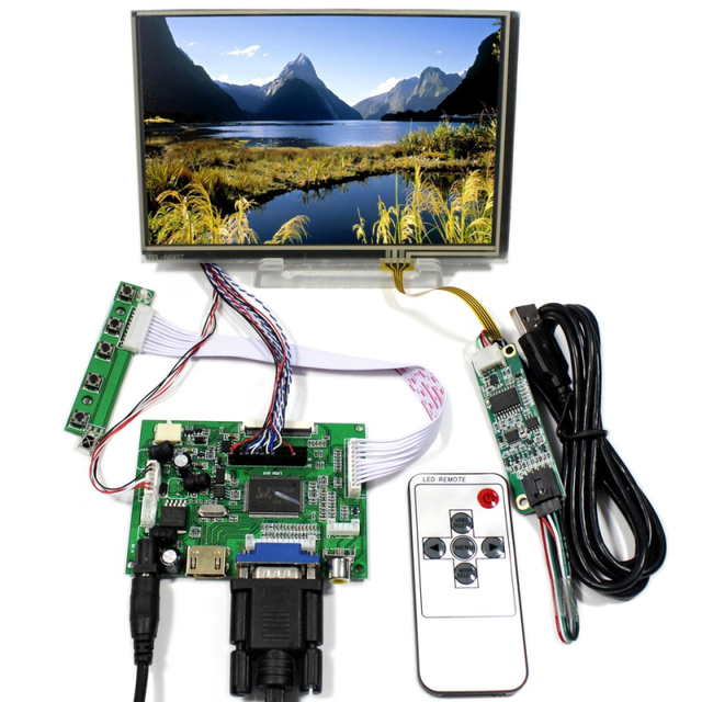 Plc HD VGA 2AV LCD Driver Board VS With 7" 1280x800 N070ICG LD1 LCD Touch Screen OEM / ODM