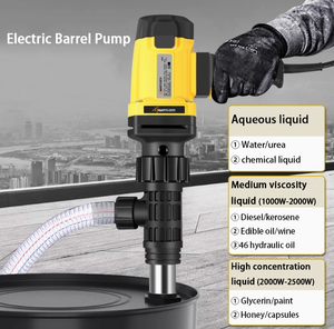 Cavitt Magaluma 304 1000W High Pressure Portable <strong>Electric</strong> <strong>Oil</strong> Barrel <strong>Pump</strong> 220V for <strong>Oil</strong> Transfer &amp; Wastewater Treatment - Product Image 4