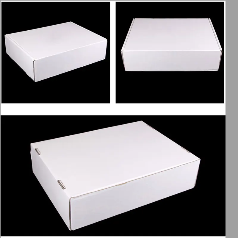 Durevole pieghevole scatole di imballaggio ondulato bianco piccolo grande medio all'ingrosso 13*8*2.5