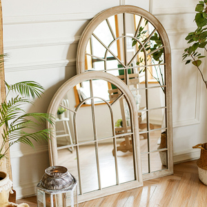 Gương Cửa Sổ Lớn Bán Sỉ Gương Trang Trí Tường Trang Trại Bằng Kim Loại Vòm Mộc Mạc Ngoài Trời Sân Vườn - Product Image 2