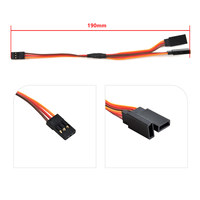 Cable de Extensión de Conexión de Dirección para Aeromodelismo ZYHOBBY, Tipo Y, 15CM, Compatible con Futaba/Hitec/JR, de Uno a Dos Controles