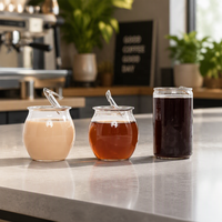Boîtes en plastique PET OEM avec logo, boîtes en plastique transparentes de haute qualité, bouteille à boisson gazeuse avec couvercle en aluminium