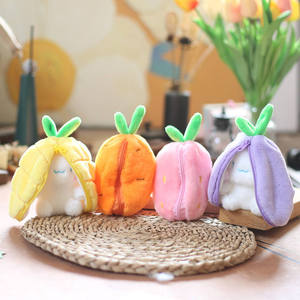 Kawaii trái cây chuyển đổi đáng yêu thỏ và Puppy thiết kế món quà hoàn hảo Kawaii Bunny Plush Keychain thỏ đồ chơi - Product Image 2