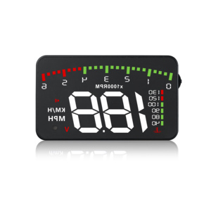 Universal OBD2 Compact Gauge A900 Smart <span class=keywords><strong>Meter</strong></span> Muestra datos de conducción en el parabrisas delantero HD Proyector Velocímetro - Product Image 1