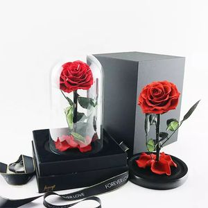 Venta al por mayor rosas preservadas en cúpula <span class=keywords><strong>de</strong></span> cristal con caja <span class=keywords><strong>de</strong></span> regalo Ideas <span class=keywords><strong>de</strong></span> regalo creativas Día <span class=keywords><strong>DE</strong></span> LA MADRE <span class=keywords><strong>San</strong></span> Valentín novia esposa regalo - Product Image 5