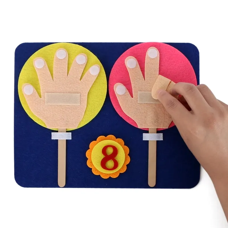 Children Education Toys Novelty Fingers Numbers Toys Education Aid DIY Craft Handmade Finger Numbers Toys