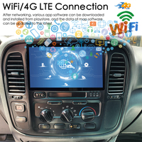 Radio Android 13 128 Go pour Toyota Land Cruiser 1999 LC100, navigation CarPlay, GPS, écran tactile, autoradio multimédia, lecteur vidéo