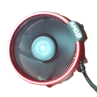 Refroidisseur de processeur RGB avec dissipateur thermique en cuivre et ventilateur de 80 mm pour processeur AMD AM4 AM5 Ryzen, système de refroidissement par air, design à faible bruit