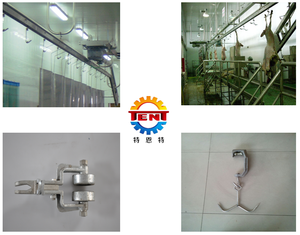 Macellazione di rotolamento carne appeso trolley ganci/apparecchiature macellazione ganci per la carne di Pecora - Product Image 6