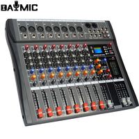 AOSHEN 6/8/12/16 canaux Offre Spéciale mélangeur audio professionnel avec prise BT USB intégrée 16 effets d'écho DSP