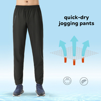Directo de fábrica para Trail Running con bolsillos dobles con cremallera Pantalones de chándal híbridos