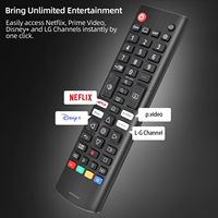 Control Remoto Universal para Smart TV AKB76037601, Compatible con Todos los Modelos LG, Funciona con Pilas AAA, 4 Botones