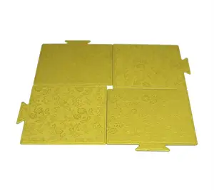 Buffet Catering Supplies Customized Food Grade Mini Silver Card Paper Dessert Rectangular Cake Pads Mini Cake Board