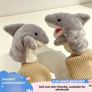 Shake Tone Cute Same <span class=keywords><strong>Shark</strong></span> Hand Glove Arm Plush Toy Mouth-opening Birthday Gift Polyester PP Cotton 31cm-50cm Unisex - Product Image 2