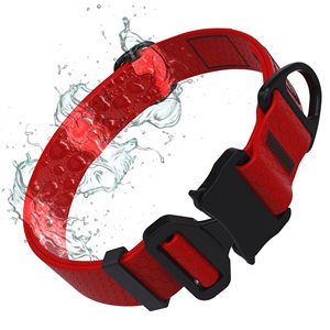 WELLGO-Collier de qualité supérieure pour chien avec boucle en caoutchouc souple, imperméable et logo personnalisé pour chiens de taille moyenne à grande - Product Image 3