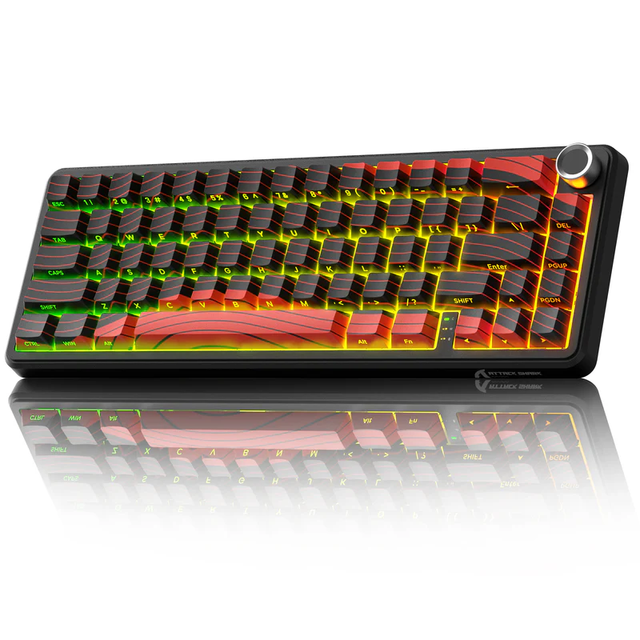 ATTACK SHARK X65PRO HE Wireless Mechanical Aluminum Keyboard RGB Backlit USB-C 2.4GHz Rapid Trigger 60% 0.01mm Accuracy Spill