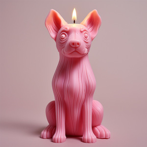 Cute Pet Series Puppy Scented <b>Candle</b> Silicone <b>Mold</b> DIY Creative Handmade Plaster Diffuser Stone <b>Mold</b> - Product Image 2