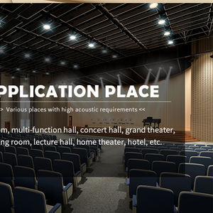 Nuovo stile di legno Tmber pannello di parete forato prezzo estetica parete perforata pannello acustico con certificazione Greenguard - Product Image 3