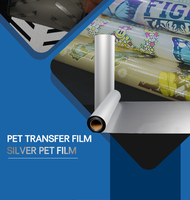 Rouleau de film de transfert DTF double face mat transparent en PET, papier de transfert thermique à froid et à chaud, direct sur film pour T-shirts