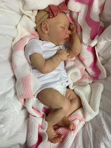 18 pulgadas 45cm Twin Reborn Baby Doll Girl Toy Real Sleeping Live Bebe Reborn Newborn Model Toy Soft Fashion Doll - Product Image 3